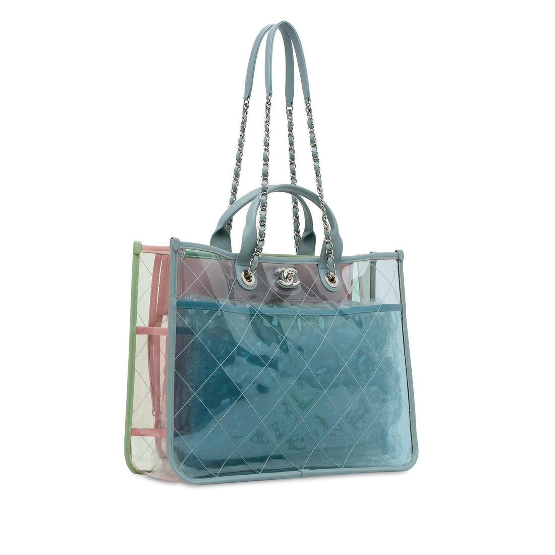 Top Quality Chanel Medium PVC and Lambskin Coco Splash Shopping Tote (SHG-WtYeE8)