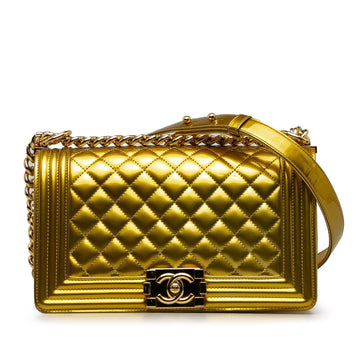Pearl Street Bags Chanel Medium Patent Boy Flap Bag (SHG-a2PhMm)