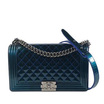 Pearl Street Bags Chanel Medium Patent Boy Flap (SHG-uR2EFs)