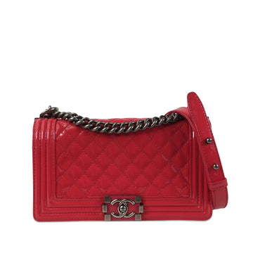 Pearl Street Bags Chanel Medium Patent Boy Flap (SHG-Q9F2oG)