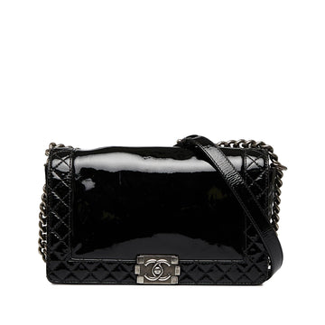 Top Quality Chanel Medium Patent Reverso Boy Flap (SHG-BSgc9J)