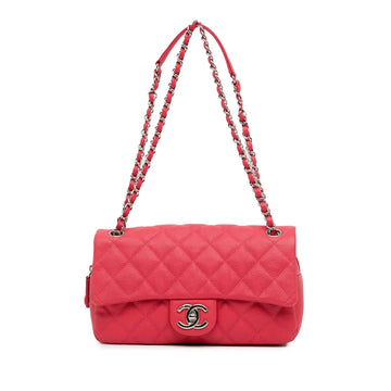 Pearl Street Bags Chanel Medium Quilted Caviar Easy Flap (SHG-Be3r6z)