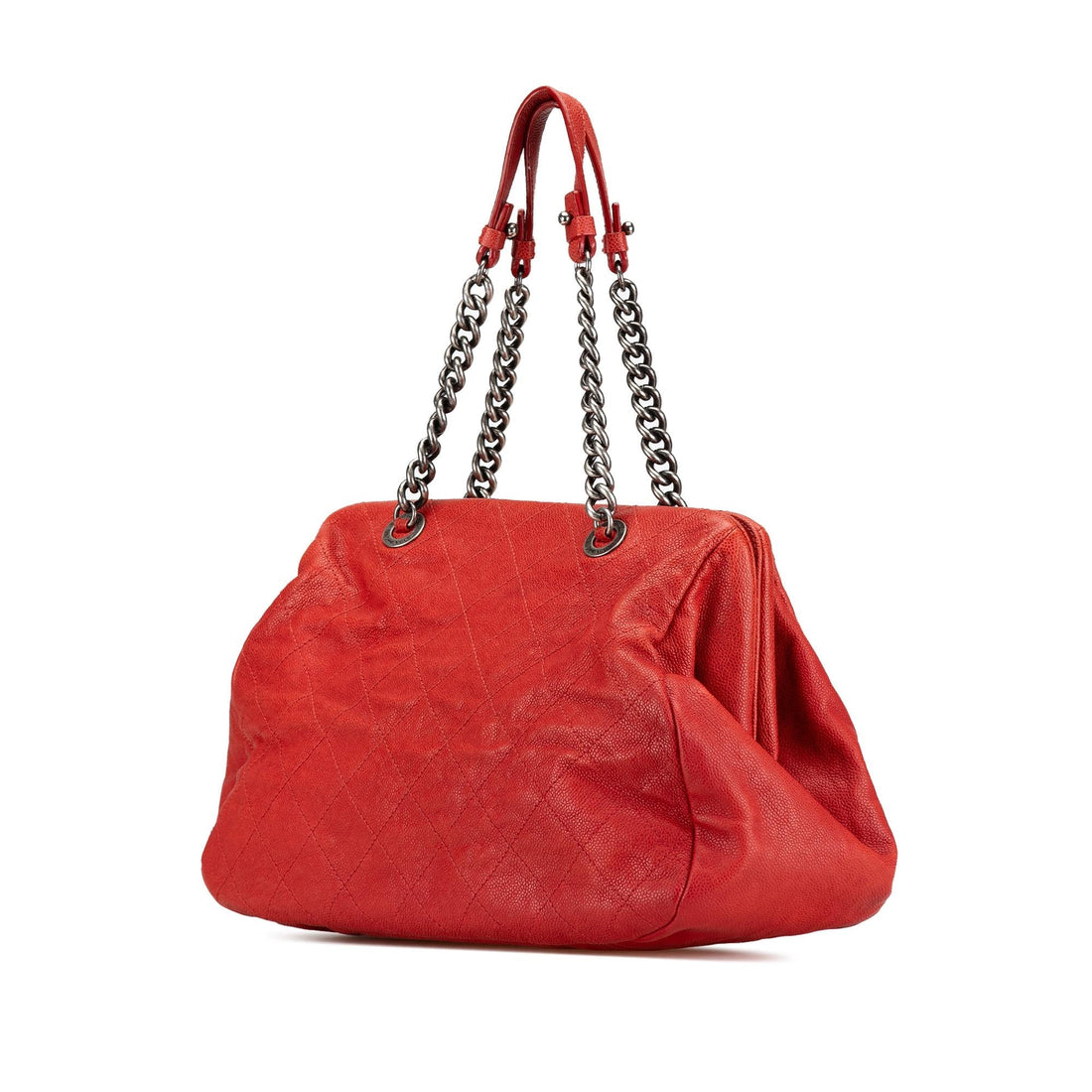 Chanel Medium Quilted Caviar Frame Tote (SHG-5Zqe3n)