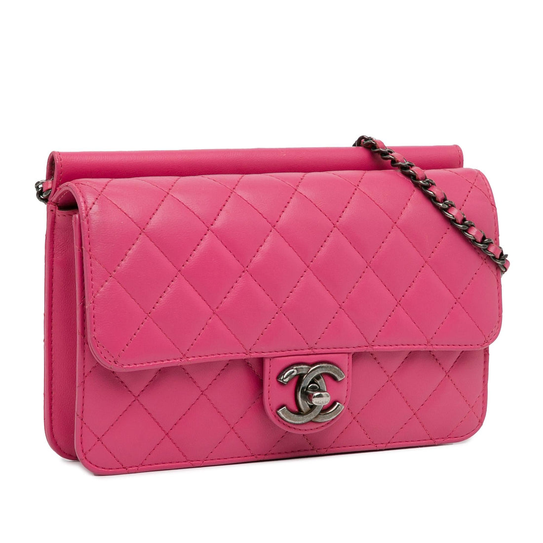 Pearl Street Bags Chanel Medium Quilted Lambskin Crossing Times Flap (SHG-o371sl)