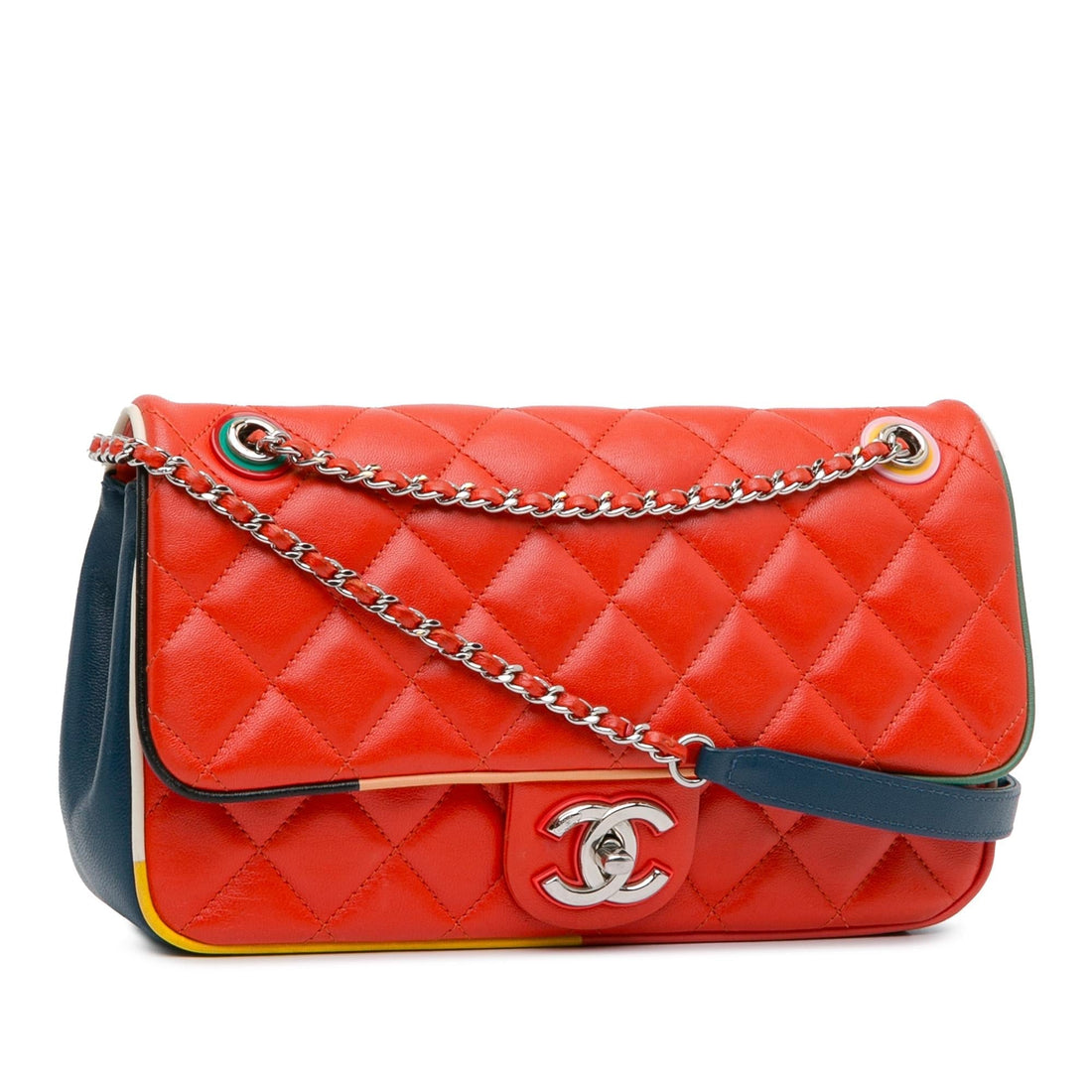 Top Quality Chanel Medium Quilted Lambskin Cuba Color Flap (SHG-Knms3N)
