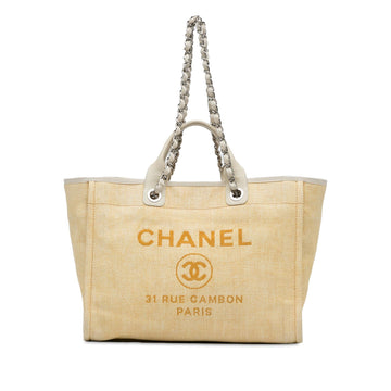 Pearl Street Bags Chanel Medium Raffia Deauville Satchel (SHG-1hmcTk)