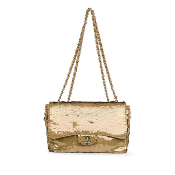 Top Quality Chanel Medium Sequins Single Flap (SHG-dGE3Qe)