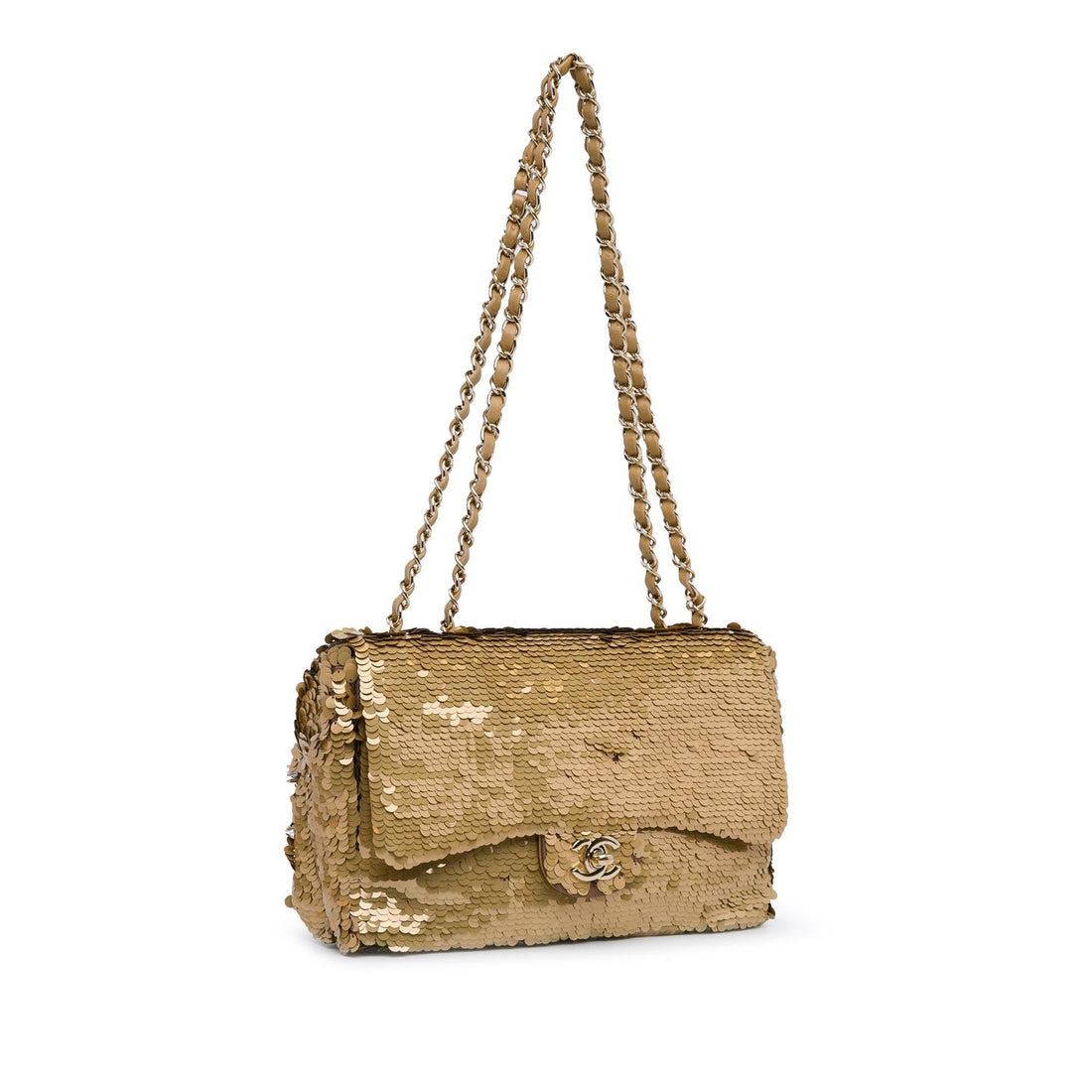 Top Quality Chanel Medium Sequins Single Flap (SHG-dGE3Qe)
