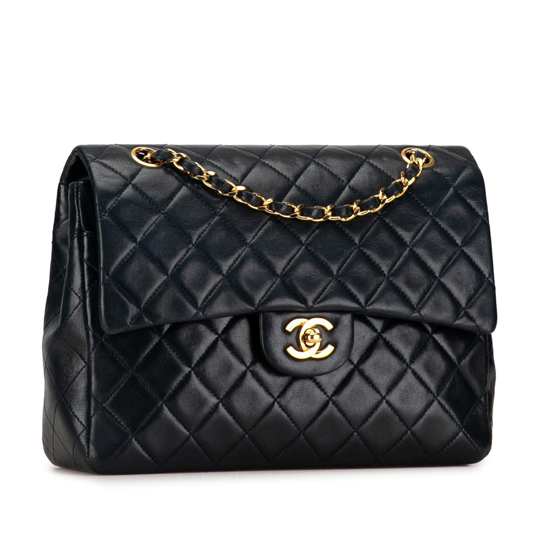 Pearl Street Bags Chanel Medium Tall Classic Lambskin Double Flap (SHG-GtveFH)