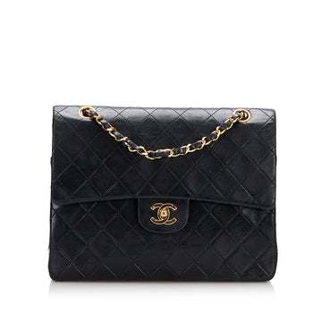 Chanel Medium Tall Classic Lambskin Double Flap (SHG-aagHOq)