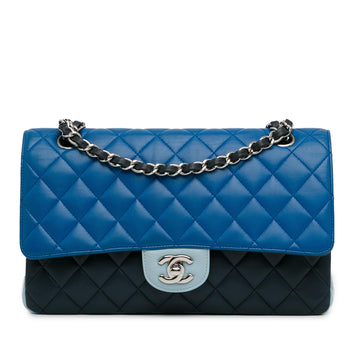 Top Quality Chanel Medium Tricolor Lambskin Double Flap (SHG-ZZLQue)