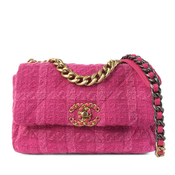 Pearl Street Bags Chanel Medium Tweed 19 Flap (SHG-njtjMw)