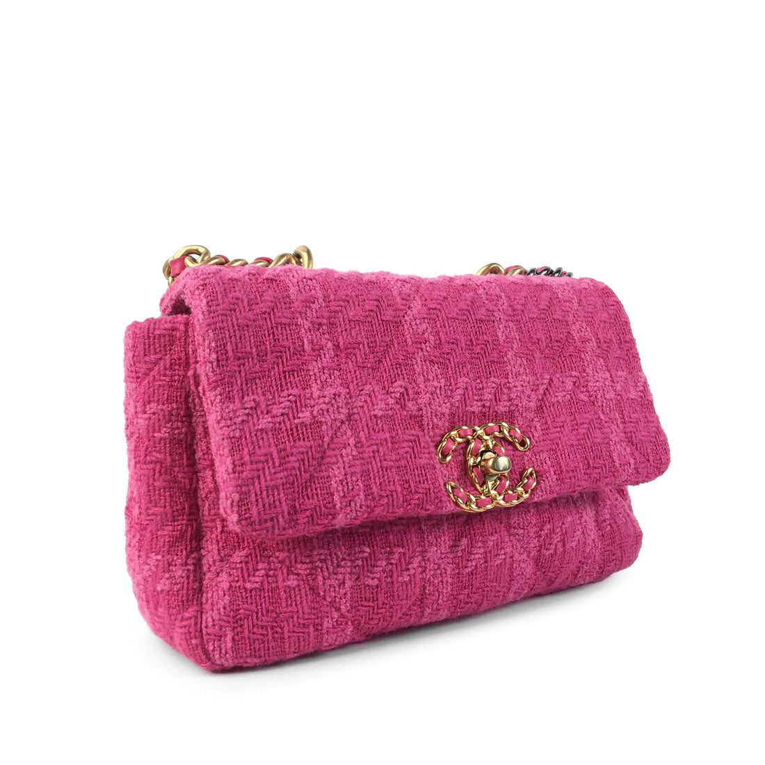 Pearl Street Bags Chanel Medium Tweed 19 Flap (SHG-njtjMw)