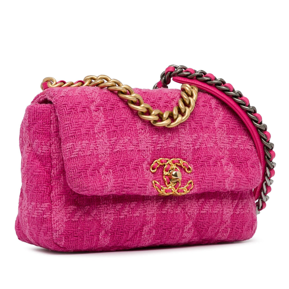 Pearl Street Bags Chanel Medium Tweed 19 Flap (SHG-sCADBh)