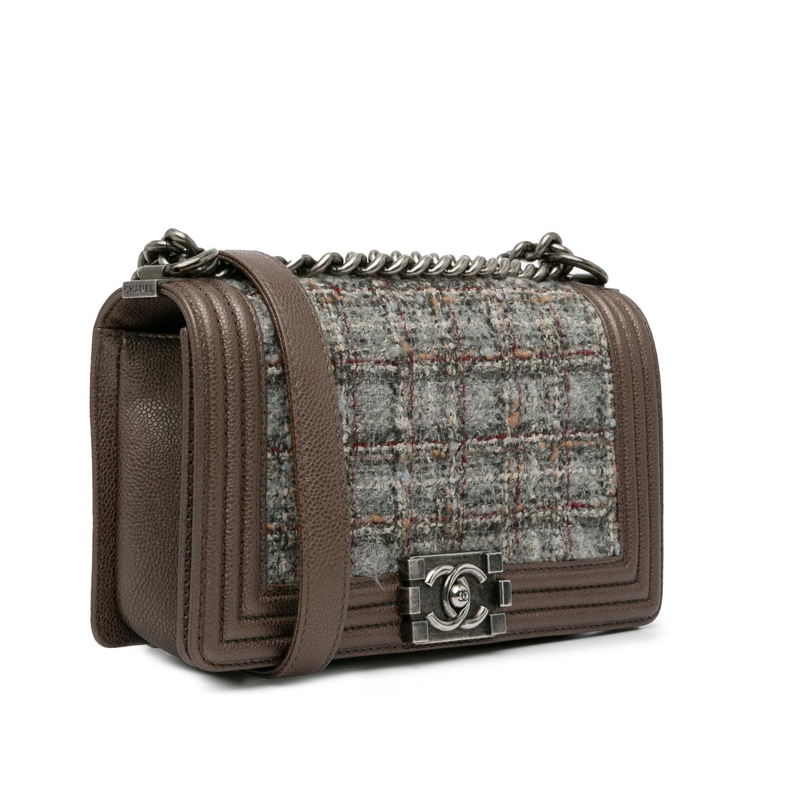 Pearl Street Bags Chanel Medium Tweed Boy Flap (SHG-zJI6Qb)