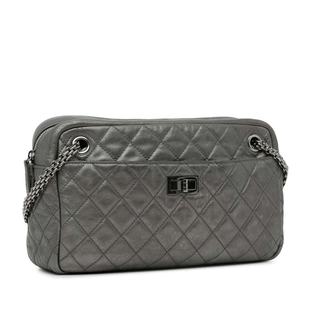 Chanel Metallic CalBNkin Reissue Zipped Shoulder Bag (SHG-ARkLmz)