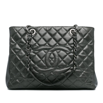 Top Quality Chanel Metallic Caviar Grand Shopping Tote (SHG-xuVhel)