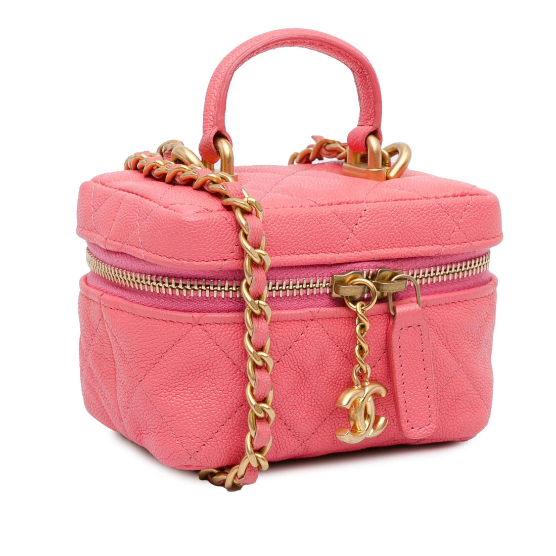 Chanel Micro Caviar Chain Vanity Bag (SHG-ua3mlM)
