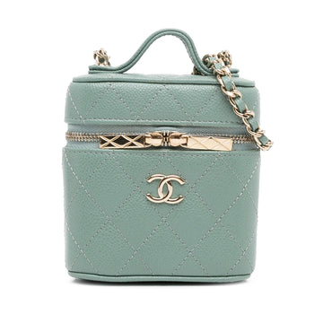 Pearl Street Bags Chanel Mini CC Caviar Vanity Case (SHG-qR02JH)