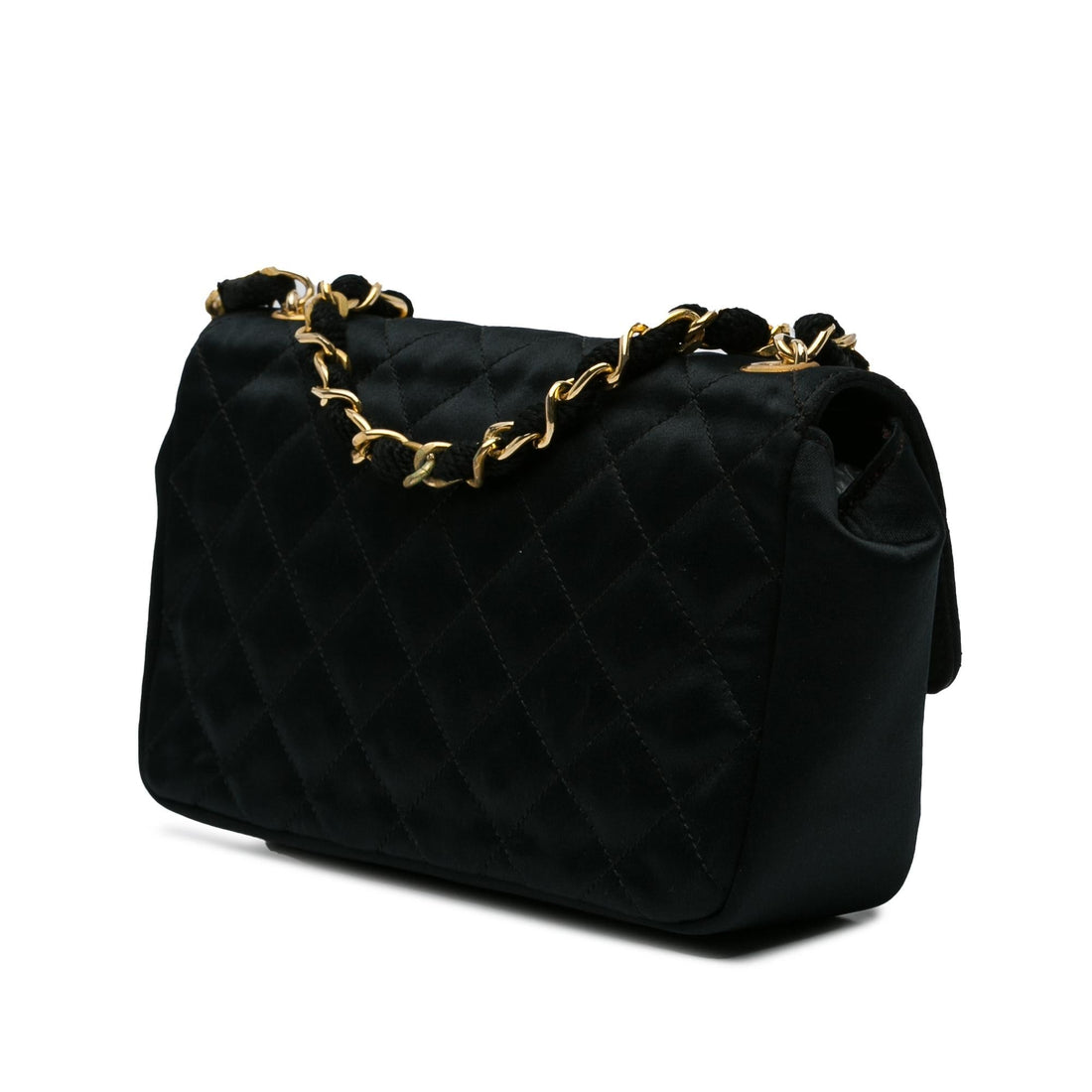 Chanel Mini CC Quilted Satin Flap (SHG-GrIueb)