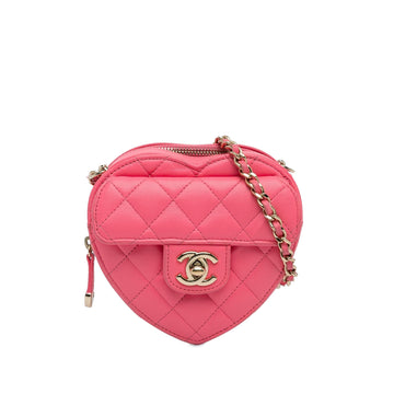 Pearl Street Bags Chanel Mini CC in Love Heart Crossbody Bag (SHG-0Qf4HI)