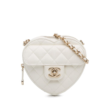 Pearl Street Bags Chanel Mini CC in Love Heart Crossbody (SHG-RVQMkk)