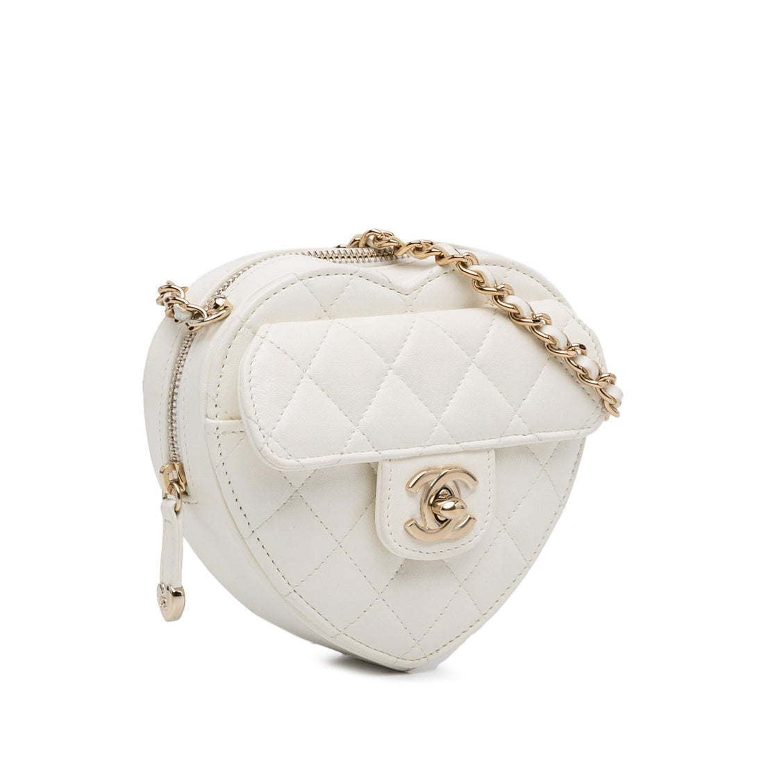 Pearl Street Bags Chanel Mini CC in Love Heart Crossbody (SHG-RVQMkk)