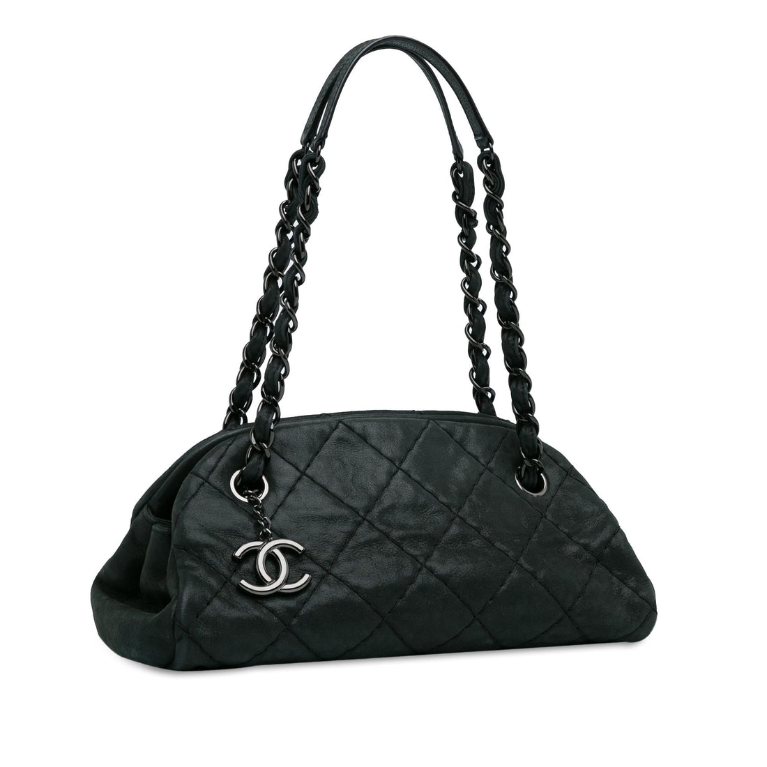 Chanel Mini CalBNkin Just Mademoiselle Bowling Bag (SHG-o7RT81)