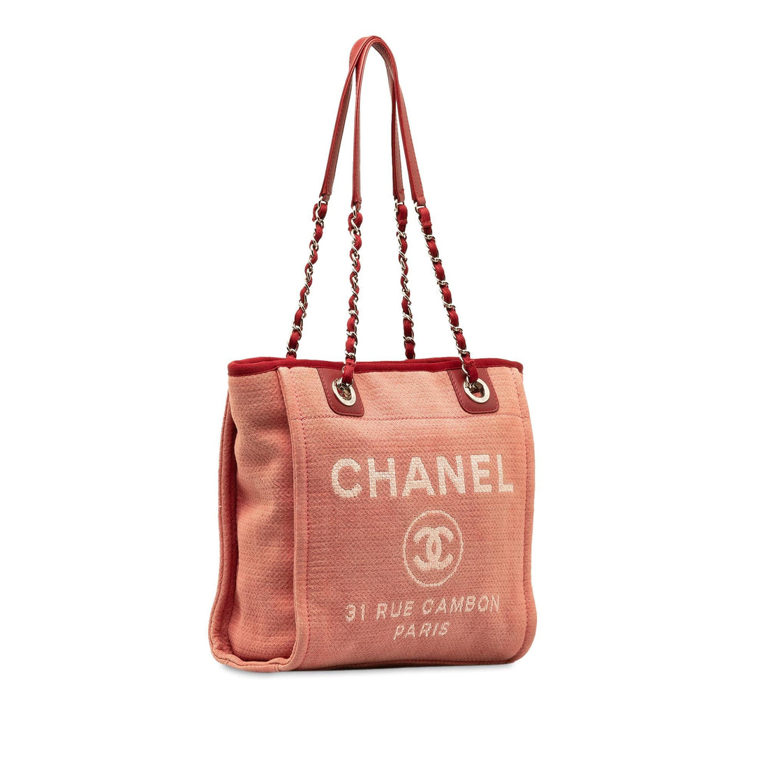 Pearl Street Bags Chanel Mini Canvas Deauville Tote (SHG-SUS6M3)
