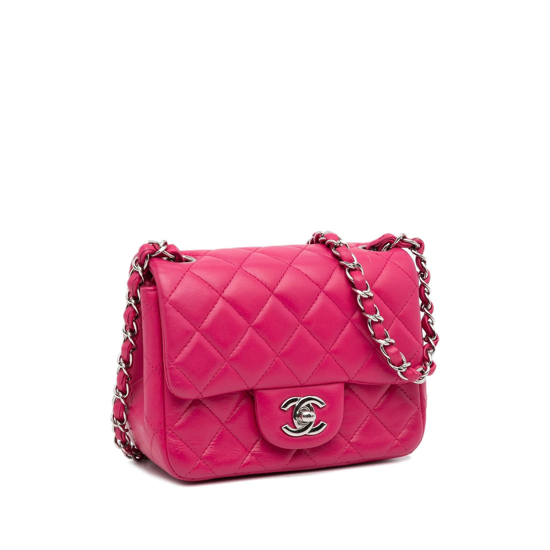 Top Quality Chanel Mini Classic Lambskin Square Flap (SHG-7URREH)