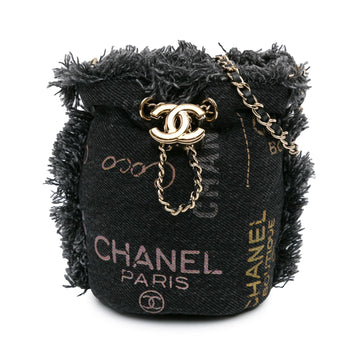 Top Quality Chanel Mini Denim Mood Bucket with Chain (SHG-lXV8UG)