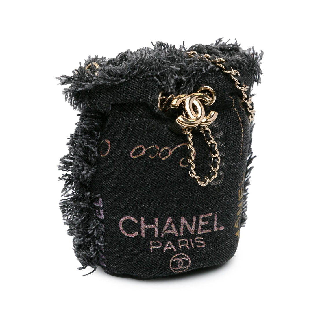 Chanel Mini Denim Mood Bucket with Chain (SHG-oUrCJ6)