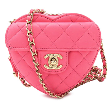 Pearl Street Bags Chanel Mini Lambskin CC in Love Heart Crossbody (SHG-nERI6D)