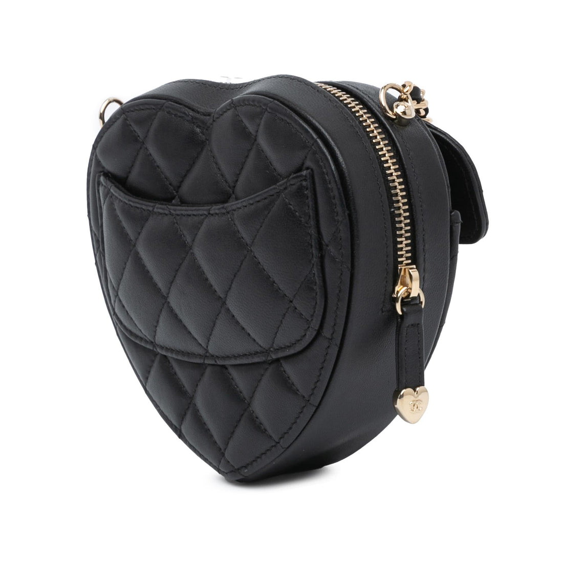 Chanel Mini Lambskin CC in Love Heart Crossbody (SHG-sVVejX)