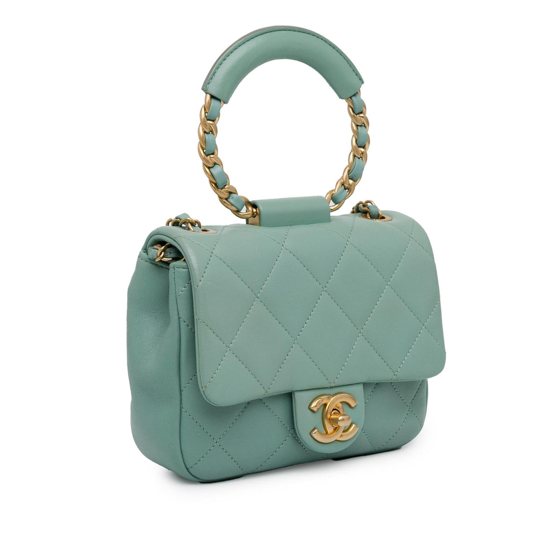Pearl Street Bags Chanel Mini Lambskin In The Loop Flap (SHG-YZnOKG)