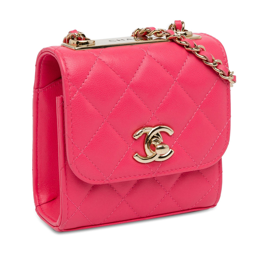 Pearl Street Bags Chanel Mini Lambskin Trendy CC Clutch With Chain (SHG-DBlI5L)