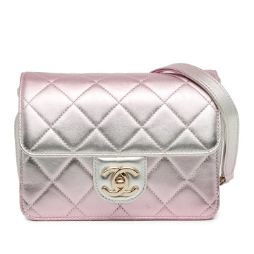 Pearl Street Bags Chanel Mini Metallic Lambskin Like a Wallet Flap Bag (SHG-ZFjRuZ)
