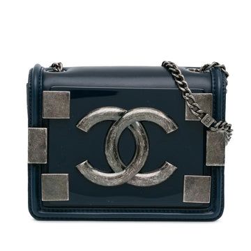 Top Quality Chanel Mini Plexiglass and Leather Boy Brick Flap (SHG-IaaHc5)