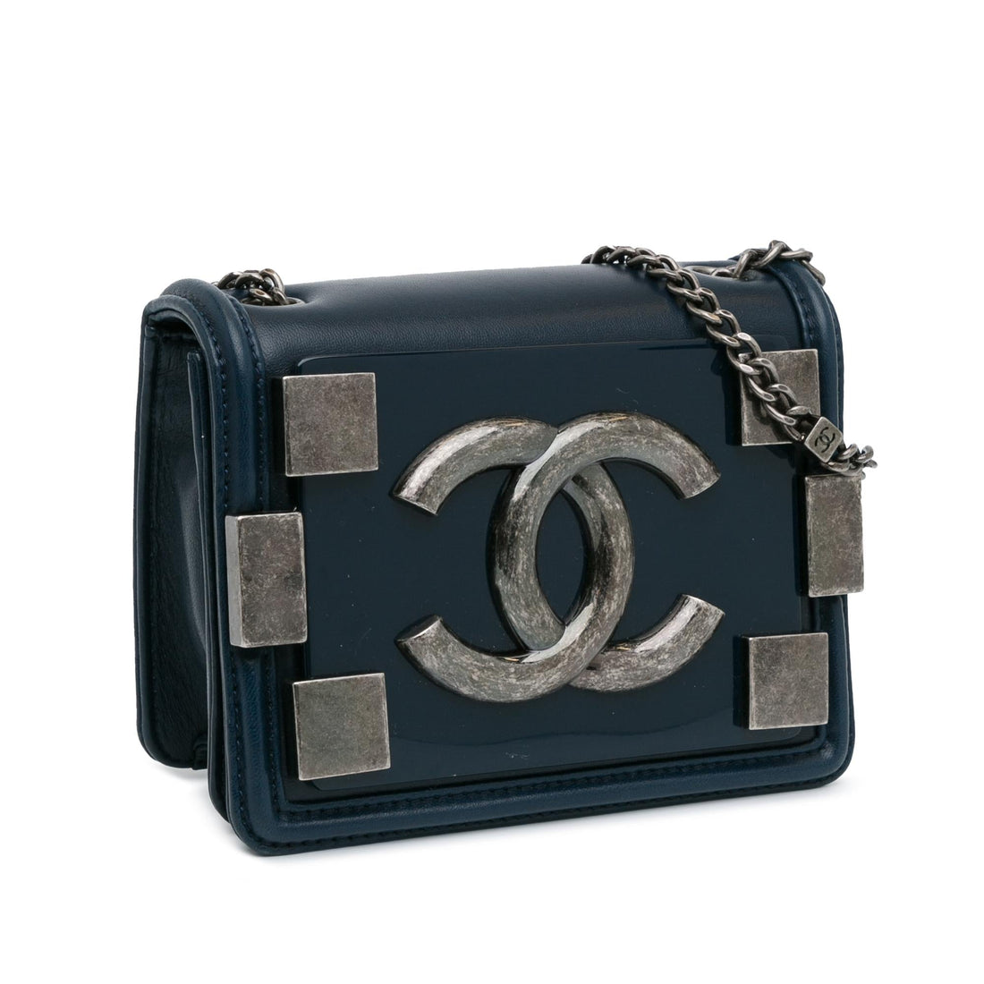 Top Quality Chanel Mini Plexiglass and Leather Boy Brick Flap (SHG-IaaHc5)