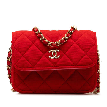Pearl Street Bags Chanel Mini Quilted Jersey VIP Crossbody (SHG-3DOyps)