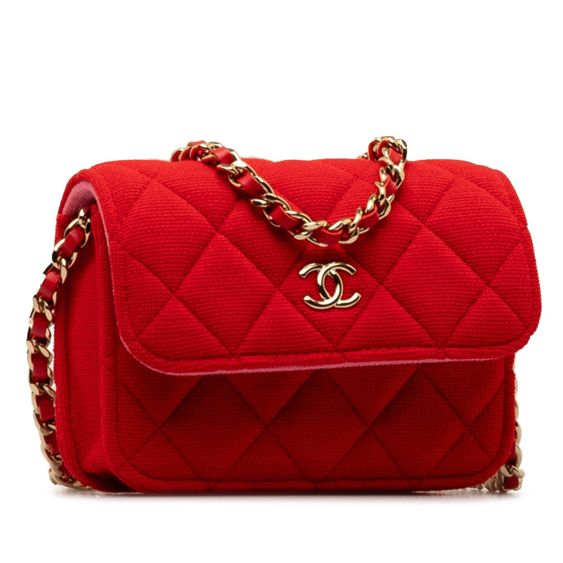 Pearl Street Bags Chanel Mini Quilted Jersey VIP Crossbody (SHG-3DOyps)