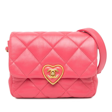 Top Quality Chanel Mini Quilted Lambskin Plexiglass Coco Love Flap (SHG-jg1Sc6)