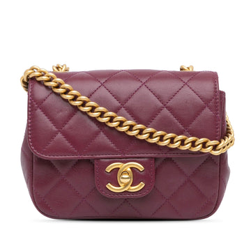 Chanel Mini Quilted Lambskin Single Flap (SHG-djjzp4)