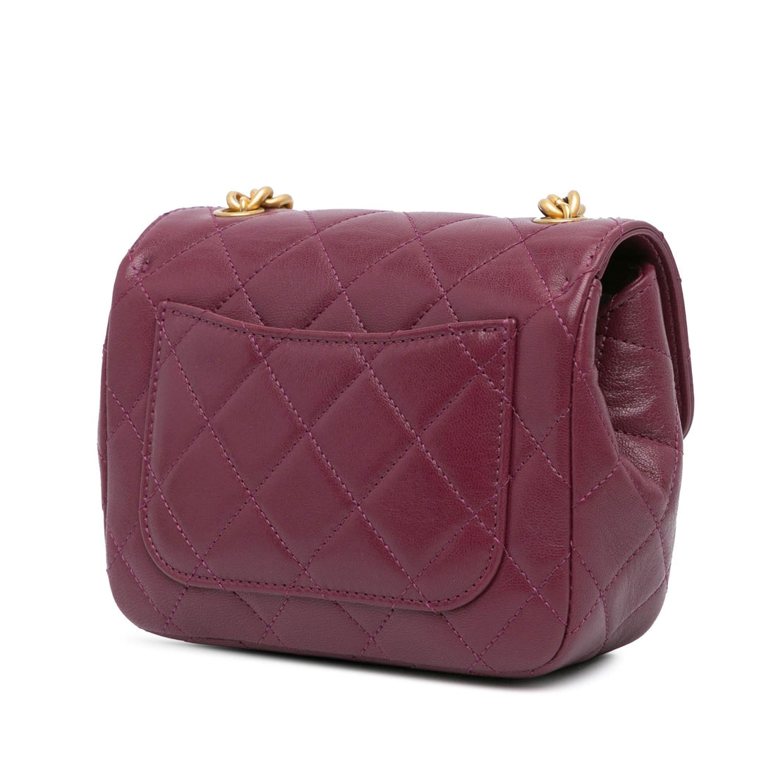 Chanel Mini Quilted Lambskin Single Flap (SHG-djjzp4)