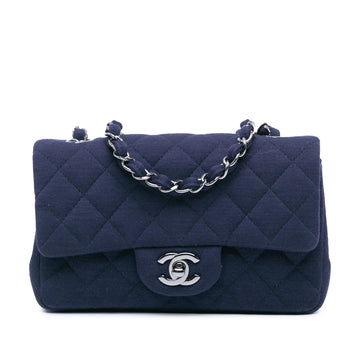 Chanel Mini Rectangular Classic Jersey Single Flap (SHG-JXuYng)