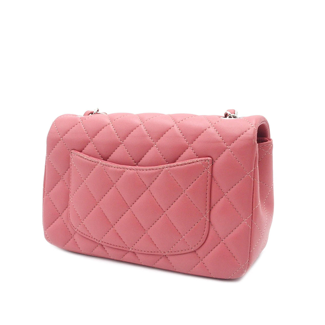 Chanel Mini Rectangular Classic Lambskin Single Flap (SHG-TIx3qD)