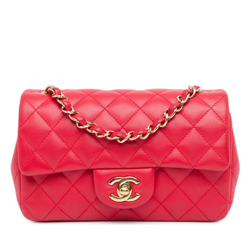 Pearl Street Bags Chanel Mini Rectangular Classic Lambskin Single Flap (SHG-aMDNhD)