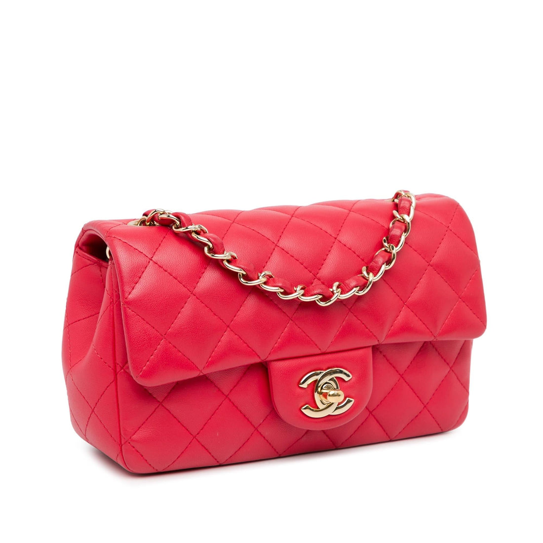 Pearl Street Bags Chanel Mini Rectangular Classic Lambskin Single Flap (SHG-aMDNhD)