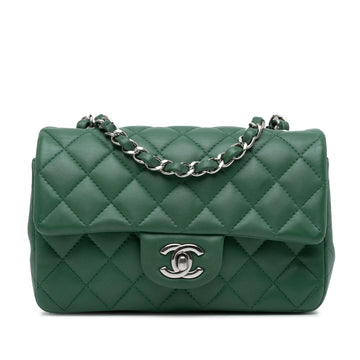 Chanel Mini Rectangular Classic Lambskin Single Flap (SHG-VkUtVQ)