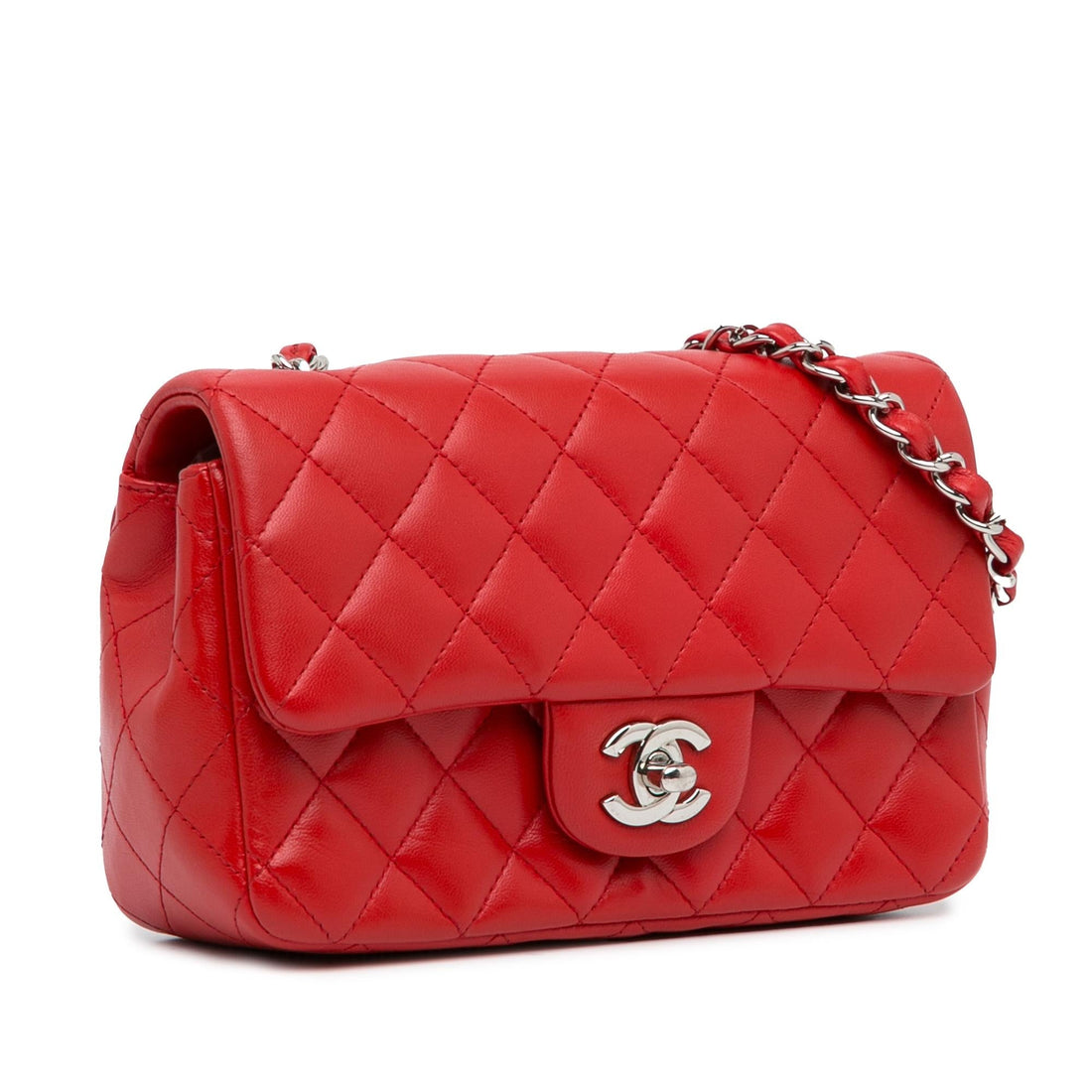 Top Quality Chanel Mini Rectangular Classic Lambskin Single Flap (SHG-gDFOLY)